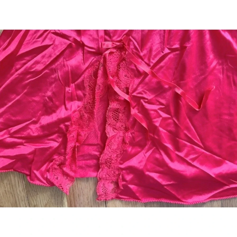 Vintage Darling body fashions‎ Red bodysuit teddy lace lingerie size M